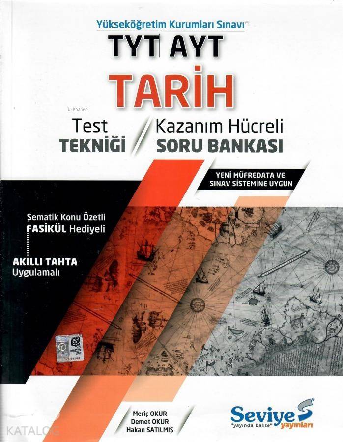 Seviye Yayınları TYT AYT Tarih Kazanım Hücreli Soru Bankası Seviye 
