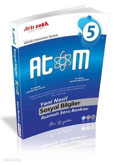 Artı Zeka Yayınları 5. Sınıf ATOM Sosyal Bilgiler Aşamalı Soru Bankası 2020 Artı Zeka 