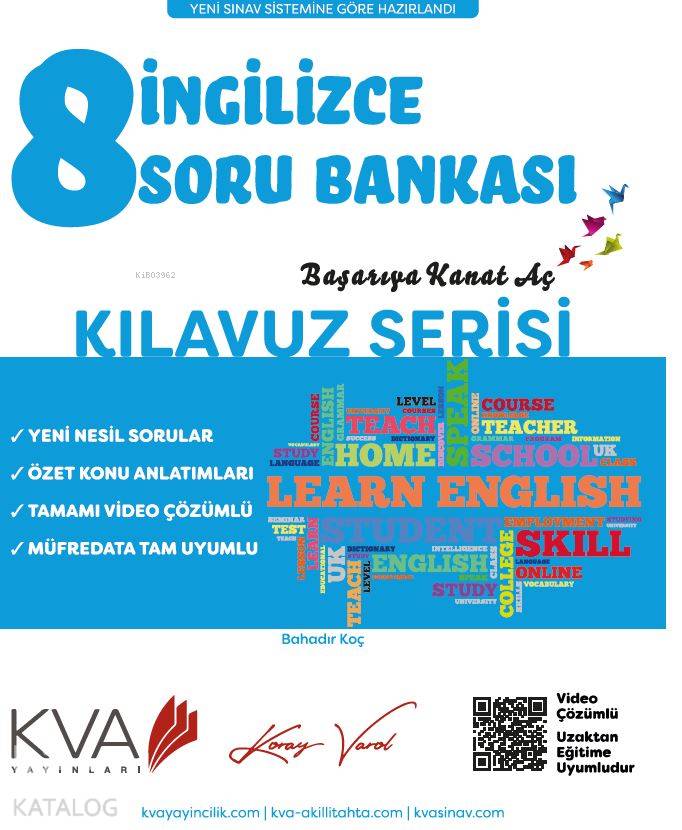 KVA Kılavuz Serisi 8.Sınıf İngilizce Soru Bankası