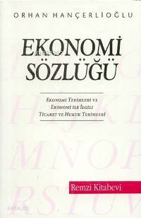  Ekonomi Sözlüğü | Orhan Hançerlioğlu | Remzi Kitabevi | 9789751404053 | 
