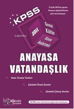 KPSS| Anayasa Vatandaşlık Konu Anlatımlı (2011); Genel Kültür