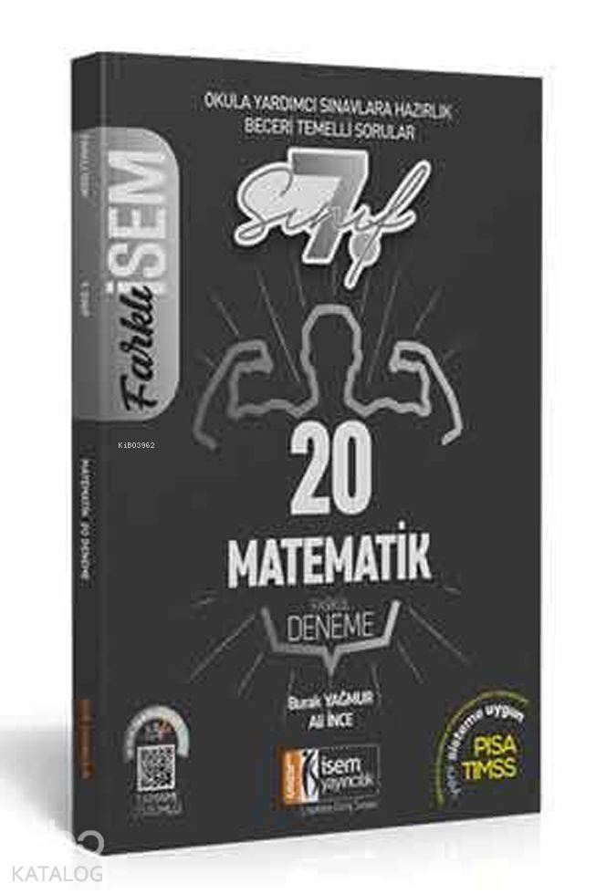 İsem Yayınları 7. Sınıf Matematik 20 Deneme Sınavı İsem 