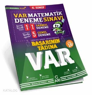 Arı Yayınları 6. Sınıf Matematik Var Deneme Sınavı Denemoji Deneme 2 Hediyeli Arı 