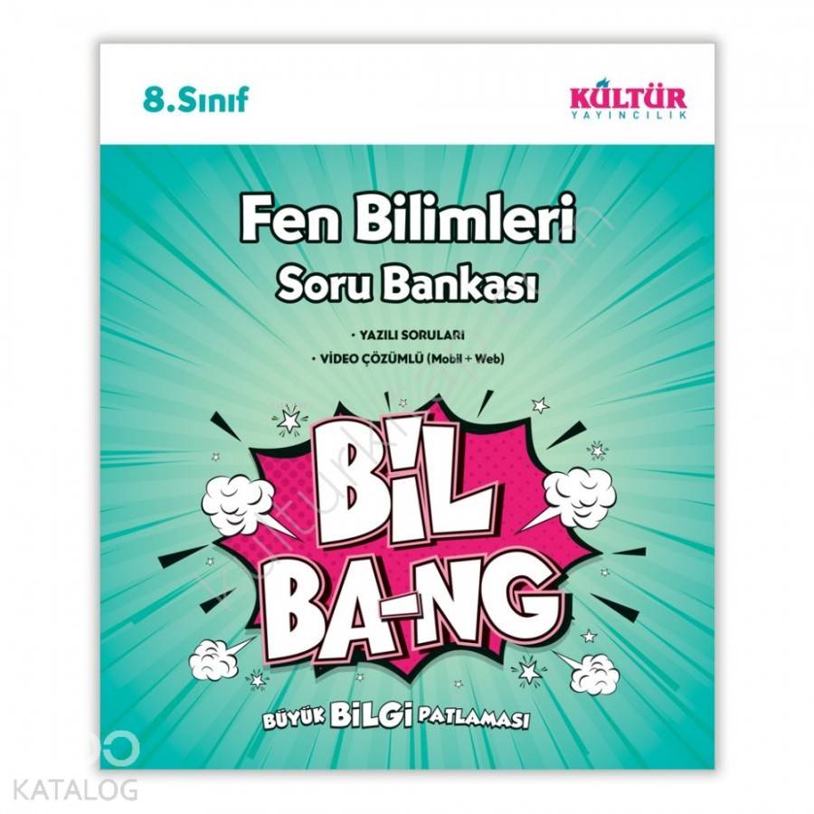 Kültür Yayınları 8. Sınıf LGS Bil Bang Fen Bilimleri Soru Bankası Kültür 
