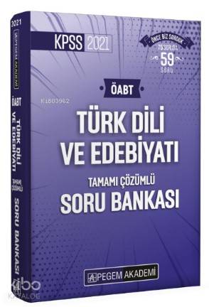 2021 KPSS ÖABT Türk Dili ve Edebiyatı Tamamı Çözümlü Soru Bankası