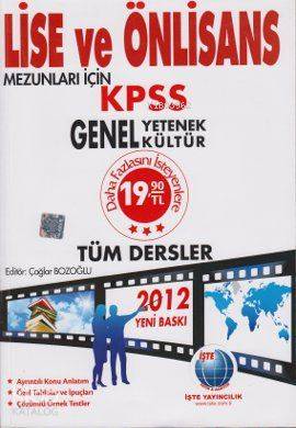 Lise ve Önlisans KPSS Genel Yetenek Genel Kültür - Tüm Dersler
