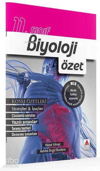  Delta Kültür Yayınları 11 Sınıf Biyoloji Özet Delta Kültür | Melek Yılmaz | Nebihe Birgül Buzdere | Melek YılmazNebihe Birgül Buzdere | Delta Kültür Yayınevi | 9786059716185 | 