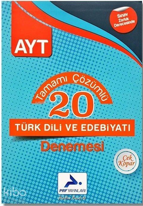 PRF Yayınları AYT Türk Dili ve Edebiyatı 20 Deneme