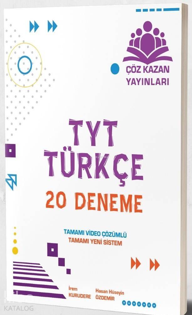  Çöz Kazan Yayınları TYT Türkçe 20 Deneme Çöz Kazan | Çöz Kazan Yayınları TYT Türkçe 20 Deneme Çöz Kazan | İrem Kurudere | Çöz Kazan Yayınları (Hazırlık) | 9786057546494 