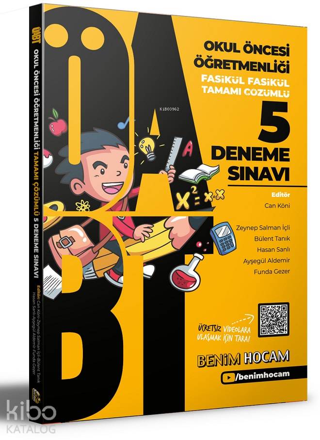 2021 ÖABT Okul Öncesi Öğretmenliği Tamamı Çözümlü 5 Fasikül Deneme Benim Hocam Yayınları