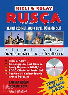  Rusça Öğrenim Seti (2 Kitap 7 Ses CDsi 2 Sözcük Kartı Kutusu ile Birlikte) | Bekir Orhan Doğan | Beşir Kitabevi | 9789758406326 | 