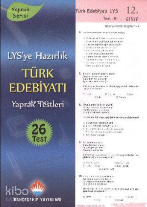 LYS'ye Hazırlık Türk Edebiyatı Yaprak Testleri (26 Test)