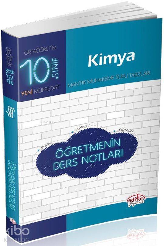Editör Yayınları 10. Sınıf Kimya Öğretmenin Ders Notları Editör 