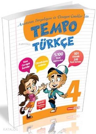 Kırmızı Beyaz Yayınları 4. Sınıf Tempo Türkçe Kırmızı Beyaz 