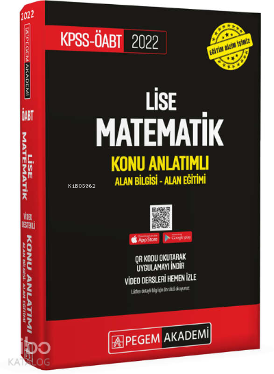 2022 KPSS ÖABT Lise Matematik Konu Anlatımlı
