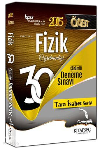 KPSS ÖABT Fizik Öğretmenliği 30 Deneme 2015