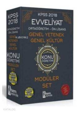 2018 KPSS Ortaöğretim-Ön Lisans Genel Yetenek-Genel Kültür Konu Öğretimi Modüler Set