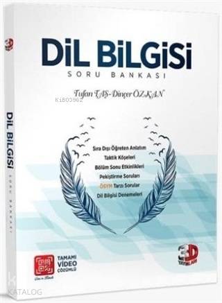  3D Dil Bilgisi Tamamı Video Çözümlü Soru Bankası | Tufan TaşDinçer Özkan | 3D Yayınları (Hazırlık) | 9786051944418 | 