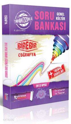 KPSS Genel Yetenek Tamamı Çözümlü Bire Bir Coğrafya Soru Bankası