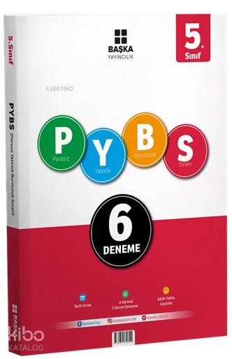 Başka Yayınları 5. Sınıf PYBS 6 Deneme Sınavı Başka