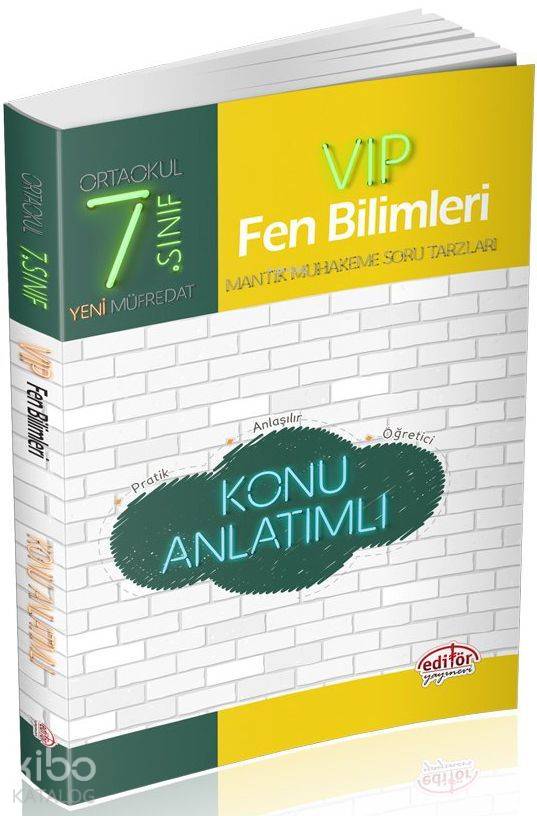 Editör Yayınları 7. Sınıf VIP Fen Bilimleri Konu Anlatımlı Editör 
