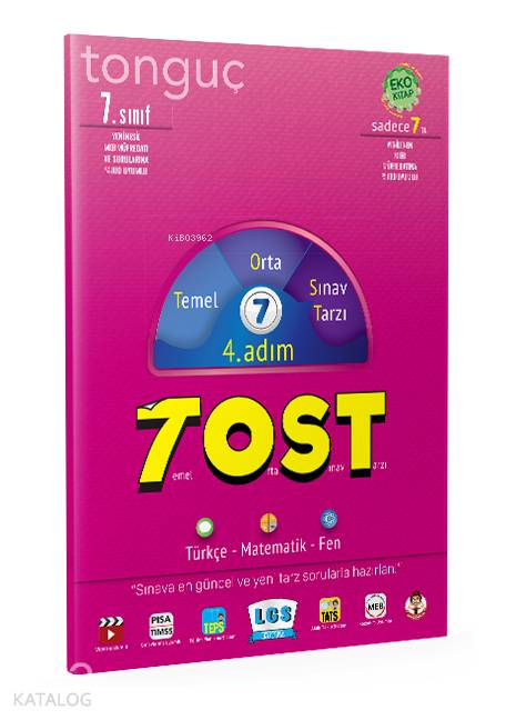 Tonguç Yayınları 7. Sınıf TOST 4. Adım Tonguç 