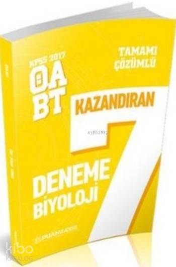 KPSS ÖABT Biyoloji Öğretmenliği Tamamı Çözümlü 7 Kazandıran Deneme 2017