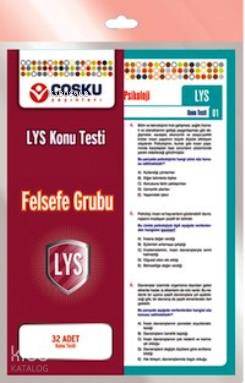 LYS Felsefe Grubu; 32 Adet Konu Testi