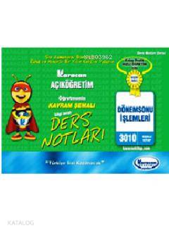 2. Sınıf Dönemsonu İşlemleri Kavram Şemalı Ders Notları Kod - 3010