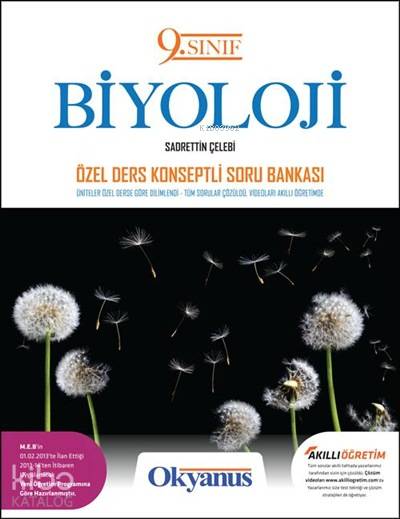  9 Sınıf Biyoloji Özel Ders Konseptli Soru Bankası | Sadrettin Çelebi | Okyanus Yayıncılık | 9789944646451 | 