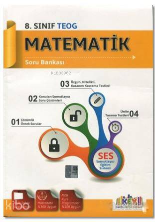 8. Sınıf Matematik Soru Bankası; Somutlayıcı Eğitim Sistemi