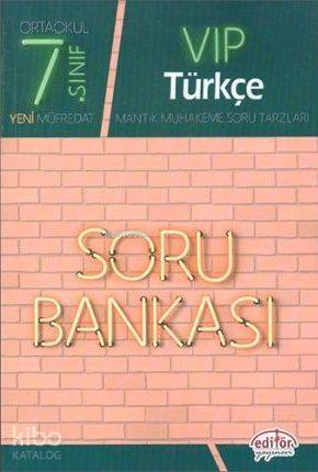 Editör Yayınları 7. Sınıf VIP Türkçe Soru Bankası Editör 