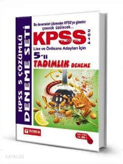 KPSS Lise ve Önlisans 5li Tadımlık Çözümlü Deneme 2014