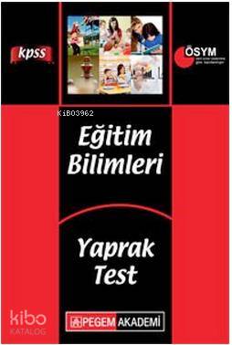 KPSS Eğitim Bilimleri Yaprak Test