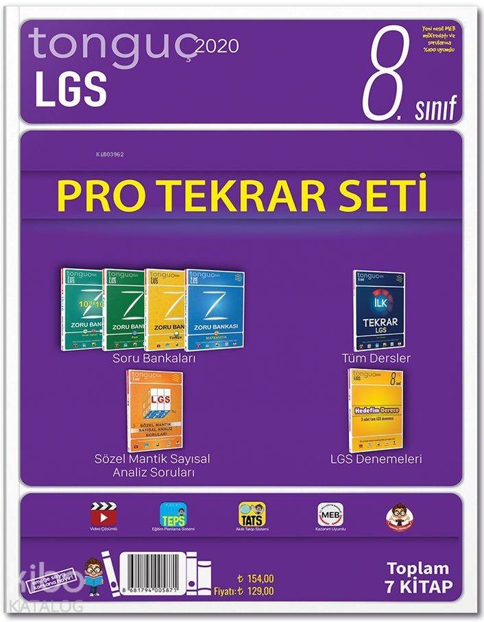 Tonguç Yayınları 8. Sınıf LGS Pro Tekrar Seti Tonguç