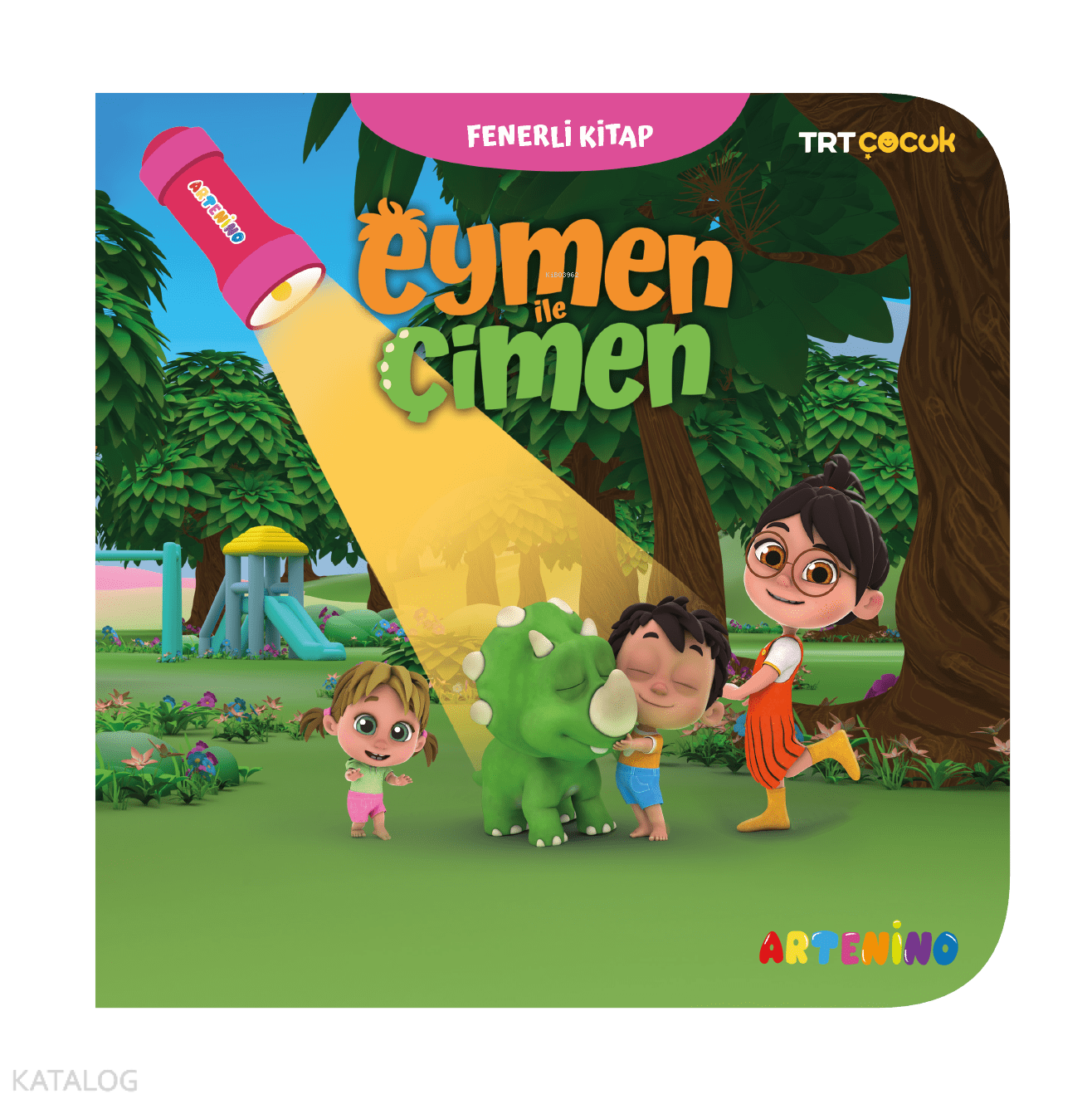 Eymen ile Çimen - Trt Çocuk Fenerli Ara-Bul Hikaye Kitabı