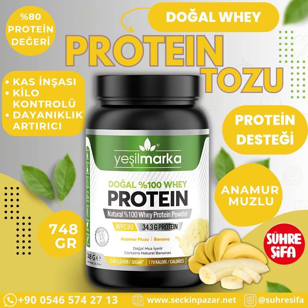 Whey Protein Tozu Anamur Muzu - 748gr