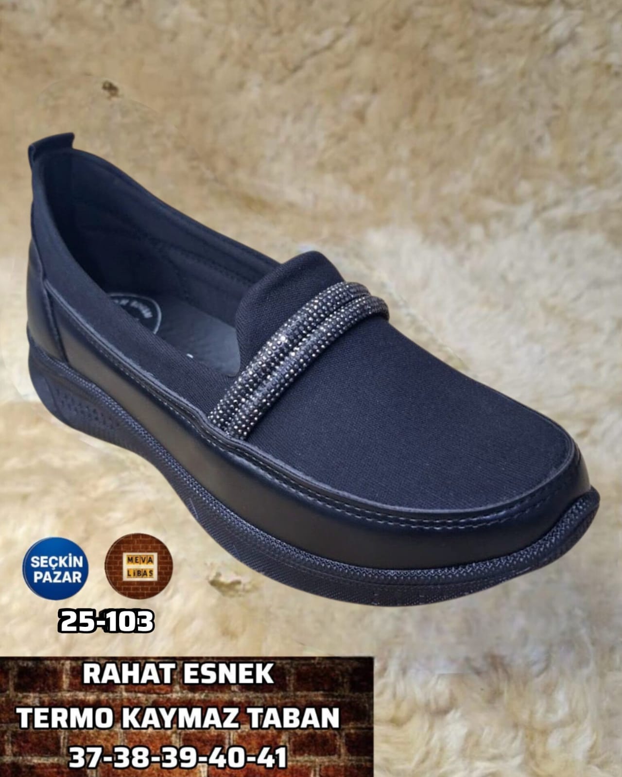  Ayakkabı Bayan Casual KOD 25 103 Siyah 38 | Neka Toptan Ayakkabı | 3999552670885 | 