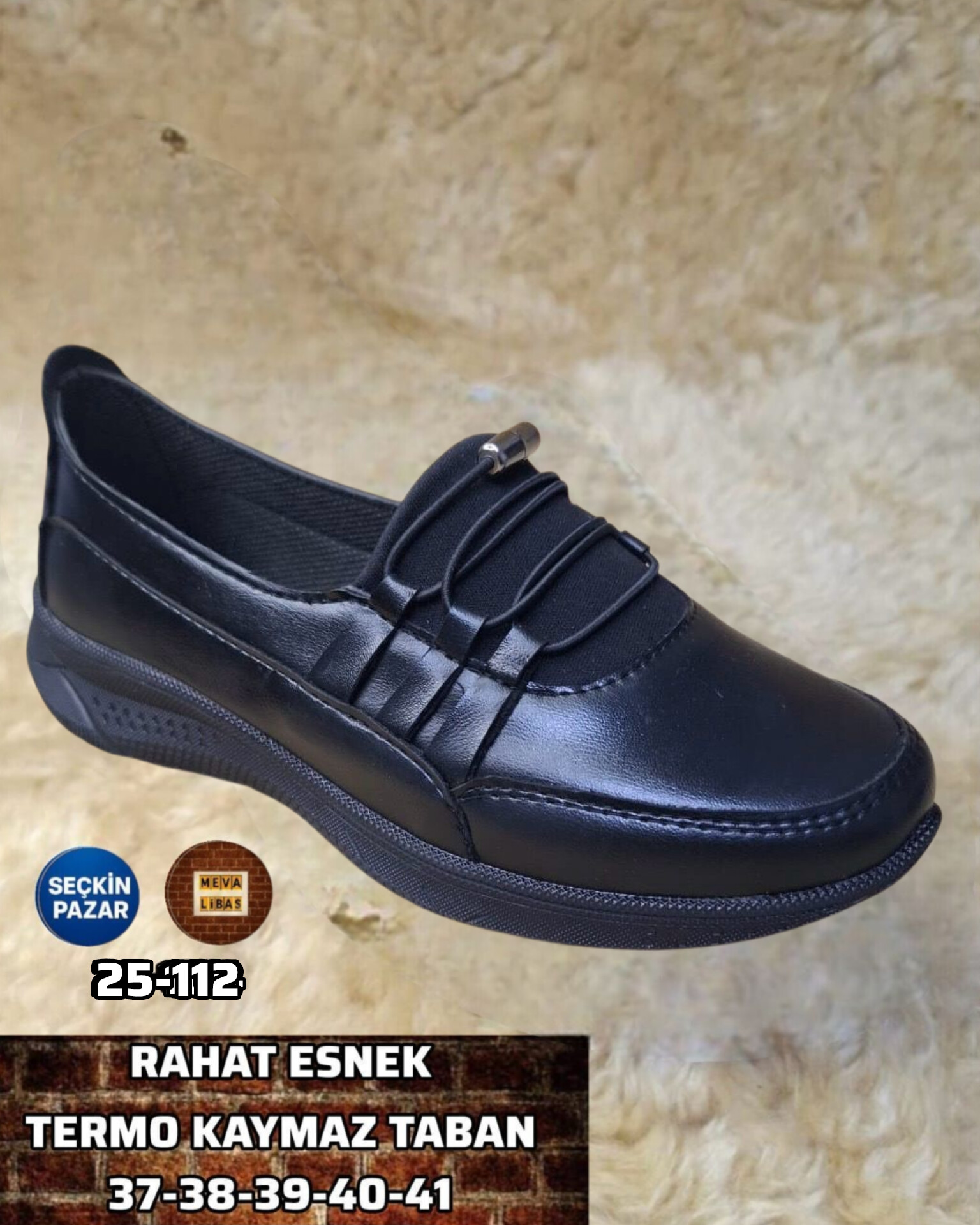  Ayakkabı Bayan Casual KOD 25 112 Siyah 39 | Neka Toptan Ayakkabı | 3999552671097 | 