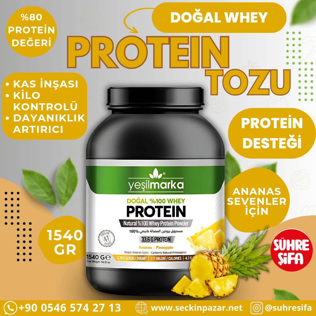 Whey Protein Tozu Ananas  - 1540gr