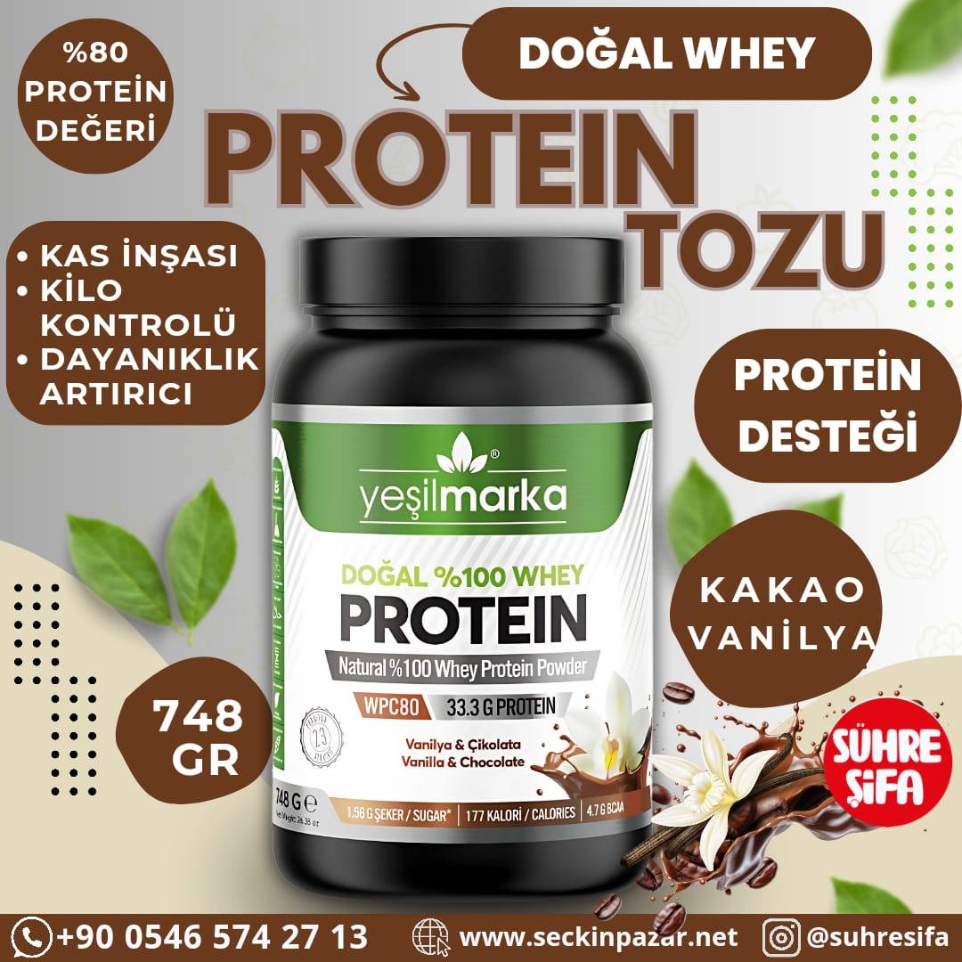 Whey Protein Tozu Kakao Vanilya - 748gr