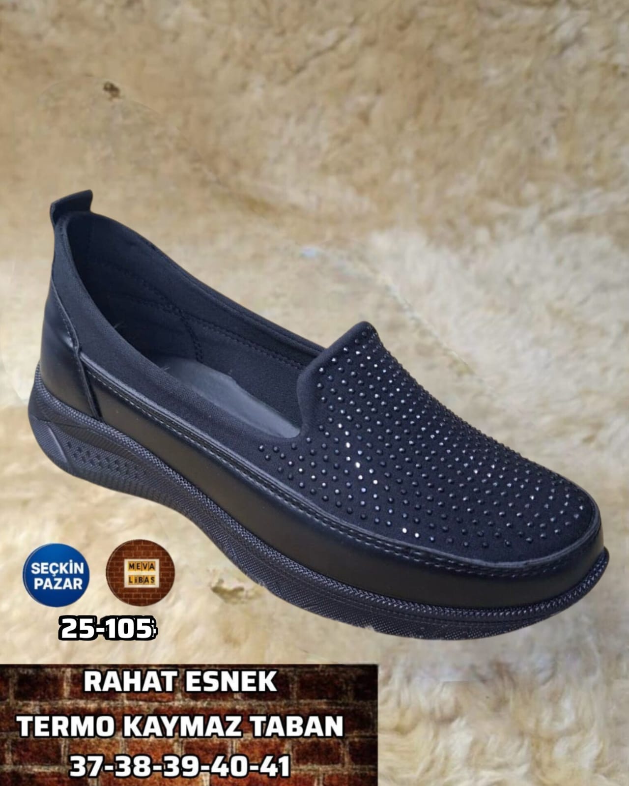  Ayakkabı Bayan Casual KOD 25 105 Siyah 41 | Neka Toptan Ayakkabı | 3999552671011 | 