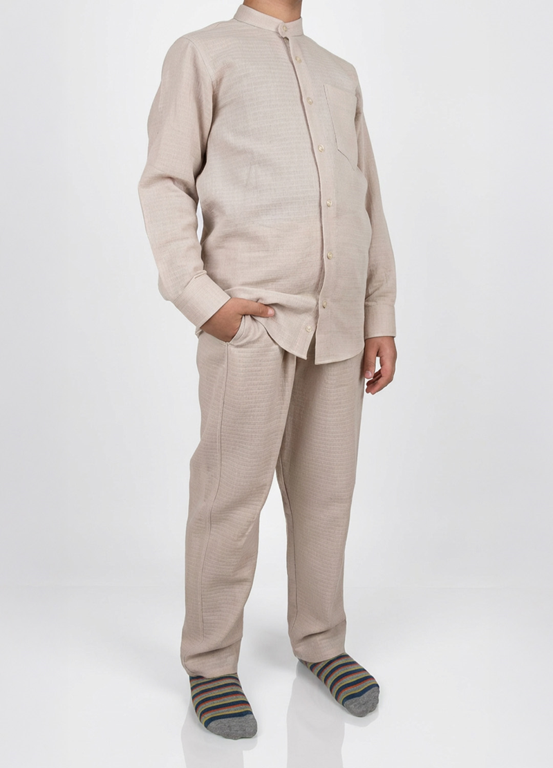  Kareli Müslin Takım Çocuk Bej 14 15 Yaş | Meva Libas | 3999552673831 | 