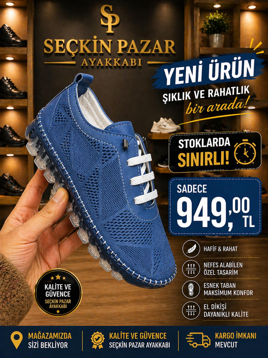  Ayakkabı Bayan Mavi 39 | Musso | 3999552678652 | 