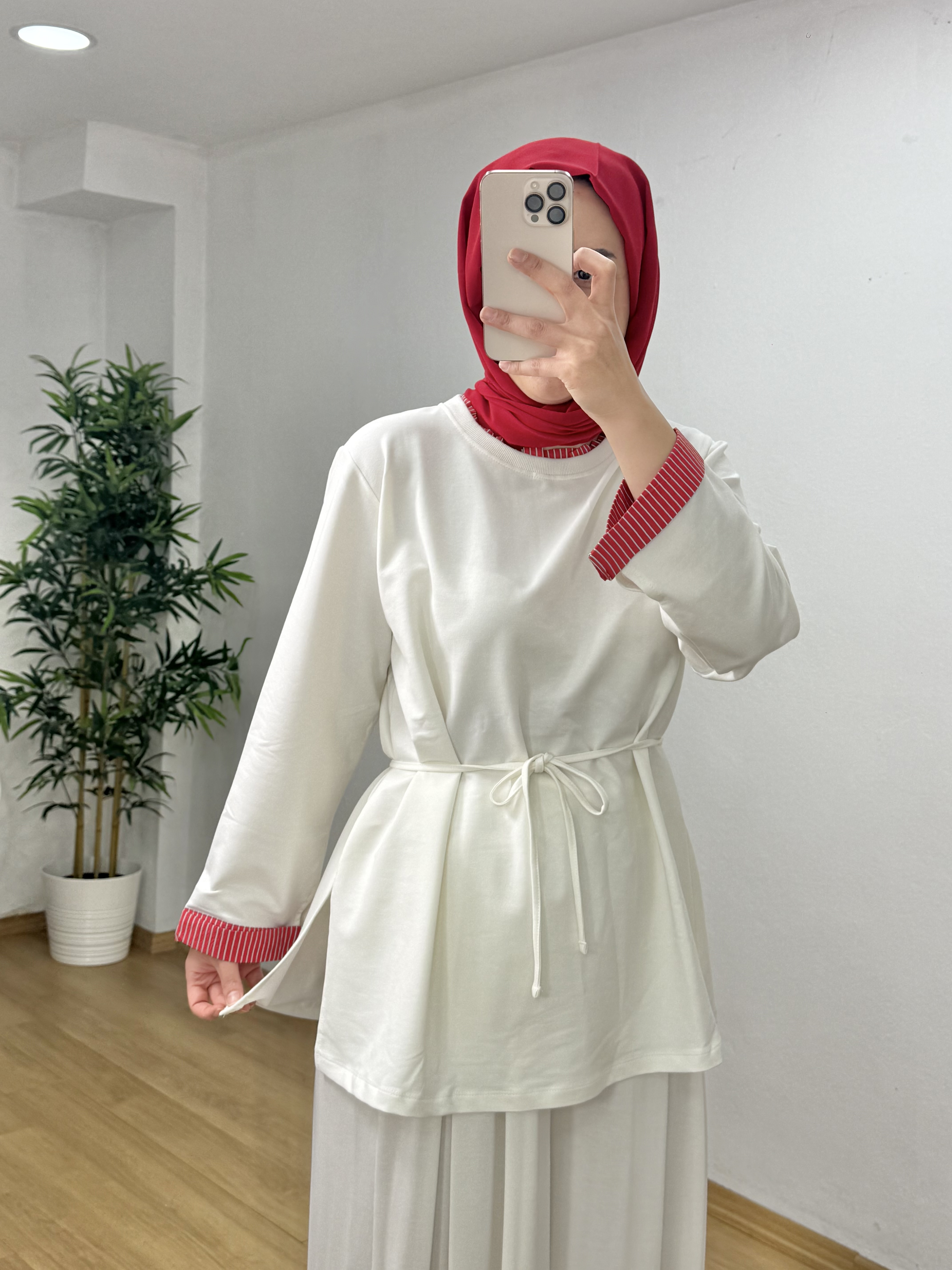  3521 ŞERİTLİ SWWEAT EKRU LXL | EKRU | 3990000158016 | 